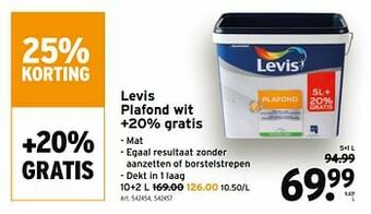 GAMMA Levis plafond wit aanbieding