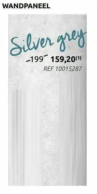 Wandpaneel silver grey