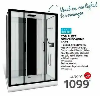 Complete douchecabine loft