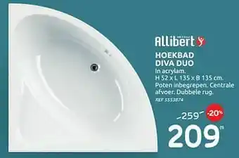 Hoekbad diva duo