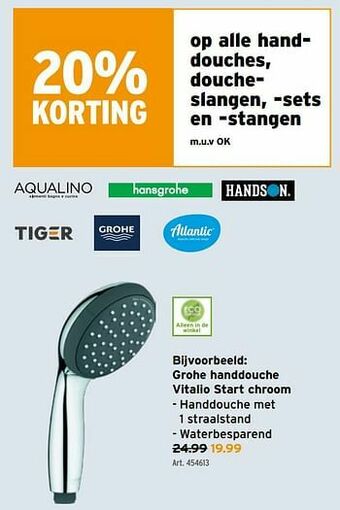 GAMMA Grohe handdouche vitalio start chroom aanbieding