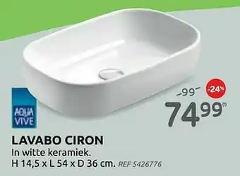 BricoPlanit Lavabo ciron aanbieding