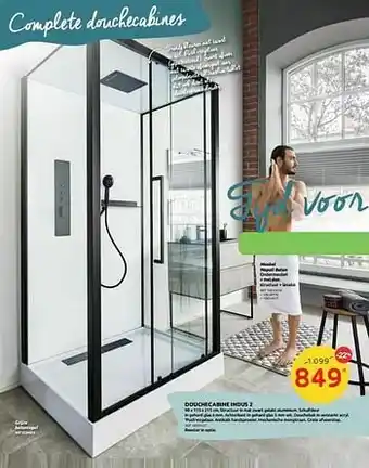 BricoPlanit Douchecabine indus 2 aanbieding