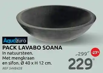 BricoPlanit Pack lavabo soana aanbieding