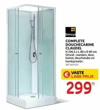 BricoPlanit Complete douchecabine claudel aanbieding