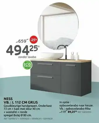 BricoPlanit Badkamermeubel ness aanbieding