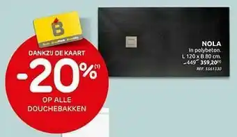 BricoPlanit Nola douchebakken aanbieding