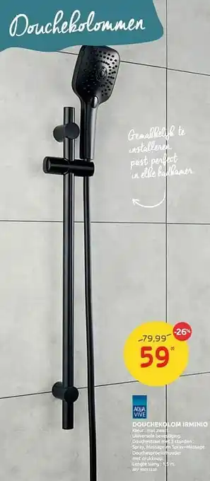 BricoPlanit Douchekolom irminio aanbieding