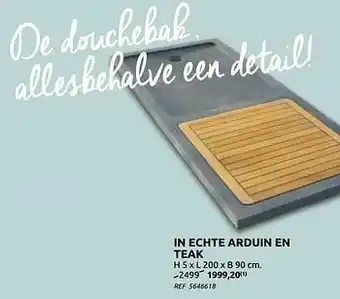 In echte arduin en teak