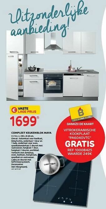 BricoPlanit Compleet keukenblok maya aanbieding