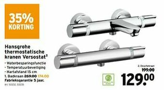 Hansgrohe thermostatische kranen versostat²