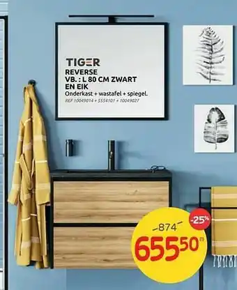 Reverse zwart en eik