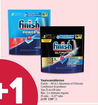 Delhaize Vaatwastabletten aanbieding