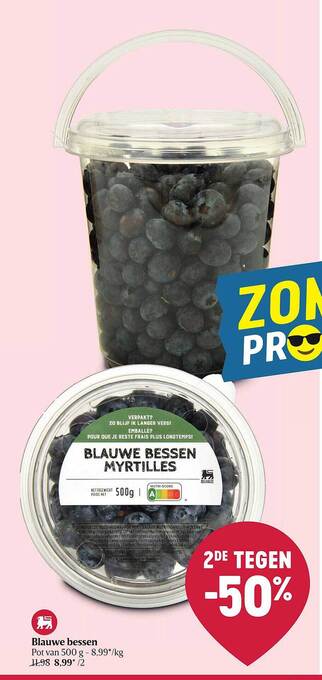 Delhaize Blauwe Bessen aanbieding