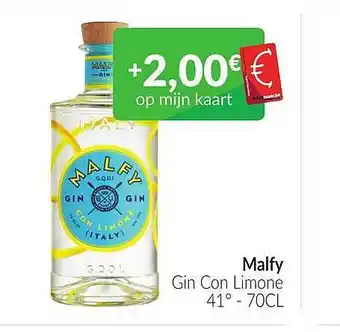 Intermarché Malfy Gin Con Limone 41° aanbieding