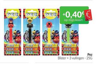 Intermarché Pez Blister + 3 Vullingen aanbieding