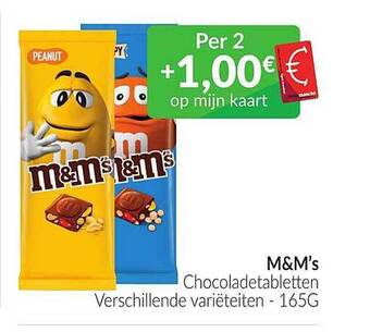 Intermarché M&m's Chocoladetabletten aanbieding