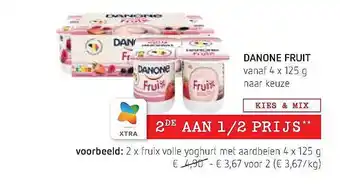 Spar Colruyt Danone Fruit aanbieding
