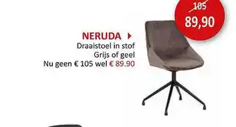 Weba Neruda Draaistoel In Stof aanbieding