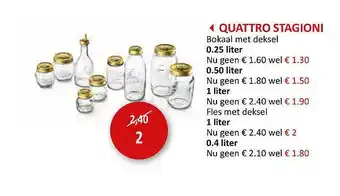 Weba Quattro Stagioni Bokaal Met Deksel aanbieding
