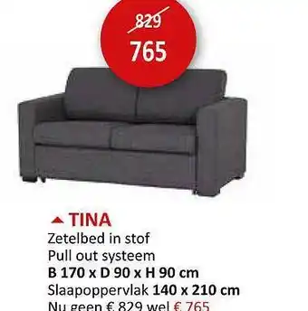 Weba Tina Zetelbed In Stof aanbieding