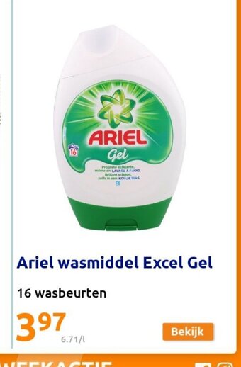 Ariel wasmiddel Excel Gel 16 wasbeurten