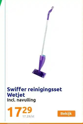 Action Swiffer reinigingsset Wetjet aanbieding