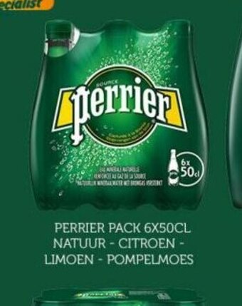Prik en Tik Perrier Pack 6 x 50 cl Natuur-Citroen-Limoen-Pompelmoes aanbieding