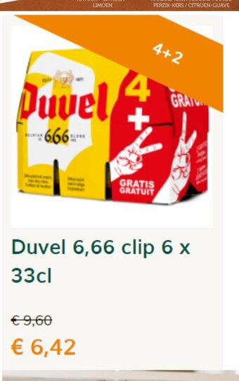 Prik en Tik Duvel 6,66 clip 6 x 33 cl aanbieding