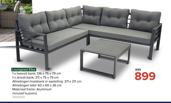 Euroshop Loungeset Elba aanbieding
