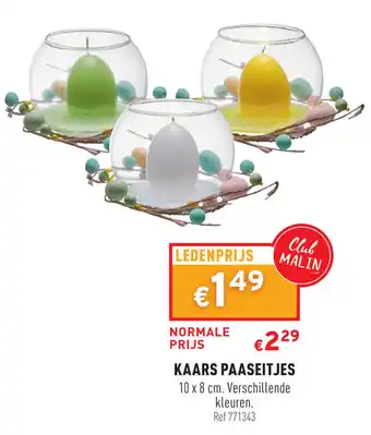 Trafic Kaars paaseitjes 10*8 cm aanbieding