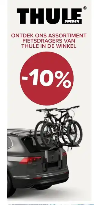 Thule Ontdek ons assortiment fietsdragers van thule in de winkel