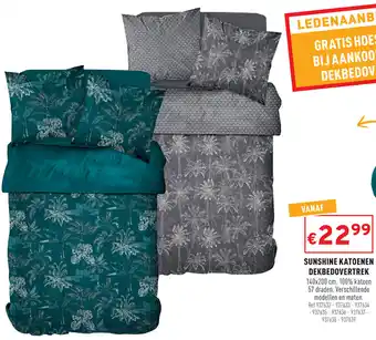 Trafic Sunshine Katoenen dekbedovertrek 140*200 cm aanbieding
