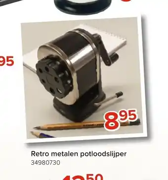 Retro metalen potloodslijper