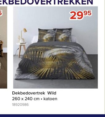 Euroshop Dekbedovertrek Wild 260 x 240 cm - katoen aanbieding