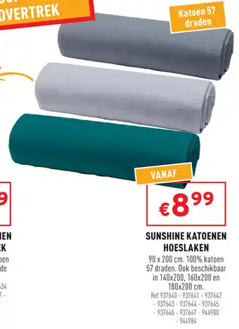 Trafic Sunshine Katoenen hoeslaken 90*200 cm aanbieding