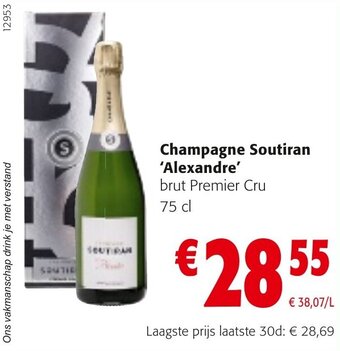 Colruyt Champagne Soutiran Alexandre aanbieding