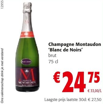 Colruyt Champagne Montaudon Blanc de Noirs aanbieding