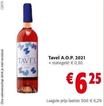 Colruyt Tavel A.O.P. 2021 aanbieding
