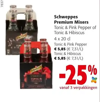 Colruyt Schweppes Premium Mixers aanbieding