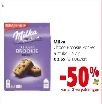 Colruyt Milka Choco Brookie Pocket aanbieding