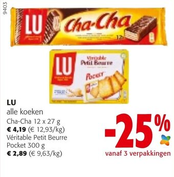 Colruyt LU Cha-Cha aanbieding