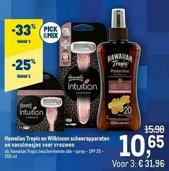 Makro Hawaiian tropic beschermende olie - spray - spf 20 aanbieding