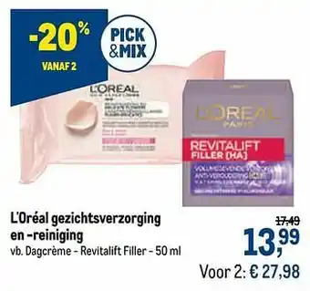 L`oréal dagcrème - revitalift filler