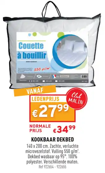 Trafic Couette a bouillir Kookbaar dekbed 140*200 cm aanbieding
