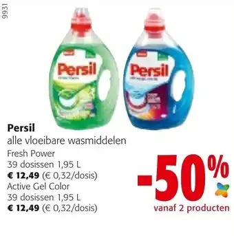 Colruyt Persil 39 dosissen 1,95L aanbieding