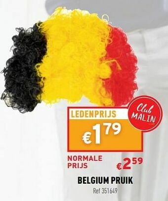Trafic Belgium pruik aanbieding