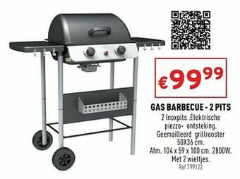 Gas barbecue - 2 pits