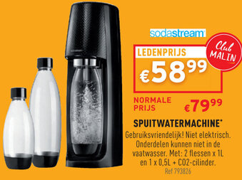 Trafic SodaStream Spuitwatermachine aanbieding