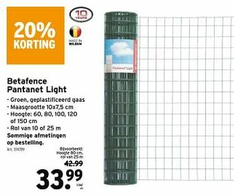Betafence pantanet light
